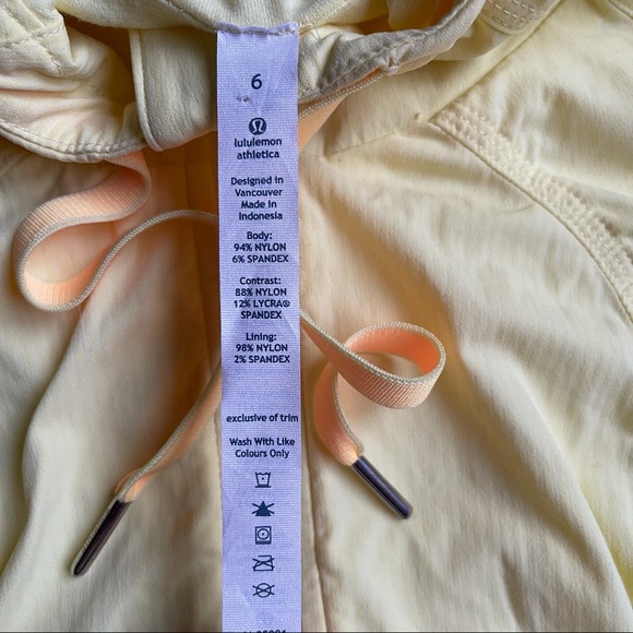 Lululemon Street To Studio Jacket Sz 6 In Mellow Lemon - Picture 7 of 8